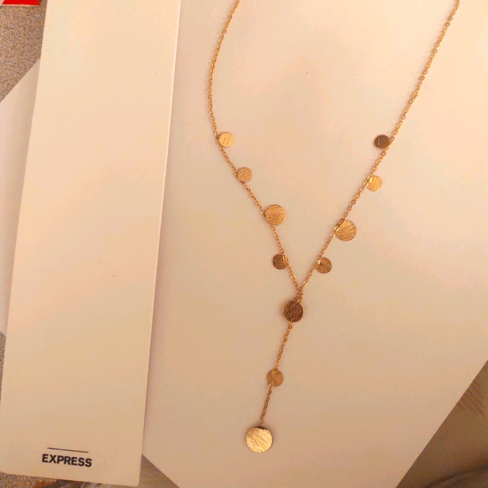 Gold chips chain, express jewelry brand new